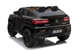 Elektro Kinderfahrzeug lizenziert Mercedes GLC AMG - mit Ledersitz, EVA Reifen und Lackiert - schwarz -3m