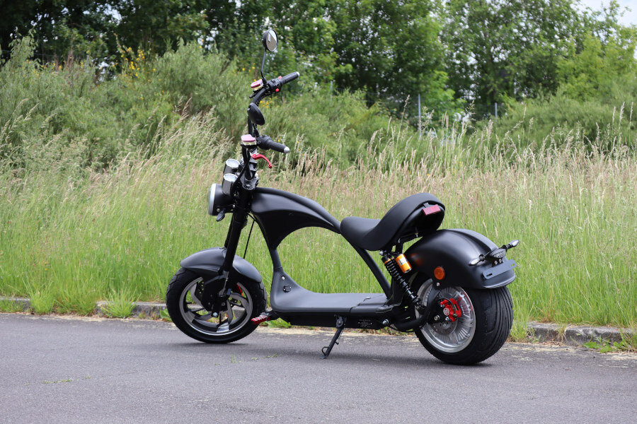 Elektro Scooter Coco Bike Akku Reichweite, zu km - 60V ca. Straßenzulassung km/h | | 50 mit bis 48 schnell E-Chopper 2000W 20AH