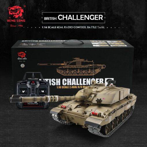 RC Panzer "British Challenger 2" Heng Long 1:16 mit Rauch- und Soundeffekten, Stahlgetriebe – 2,4GHz – Version 7.0 – PRO-Modell – Bild 2